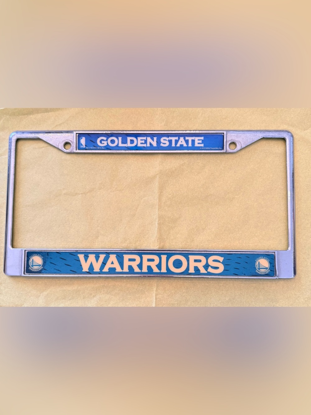 NBA Golden State Warriors Basketball License Plate Frame